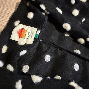 FARM Rio Black and White Polka Dot Jacket